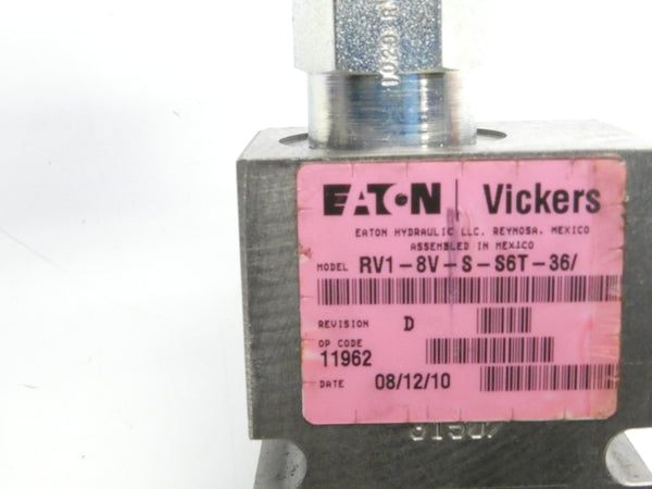 EATON RV1-8V-S-S6T-36/ REV. D NSNP