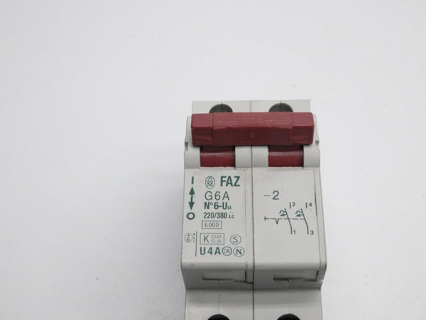 KLOCKNER MOELLER FAZ-G6A-2 220/380VAC 6A NSNP