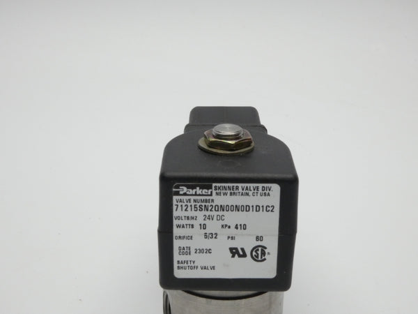 PARKER 71215SN2QN00N0D1D1C2 24VDC 60PSI 5/32" NSMP