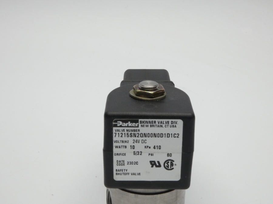 PARKER 71215SN2QN00N0D1D1C2 24VDC 60PSI 5/32" NSMP