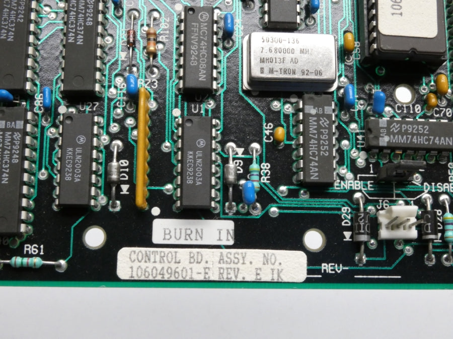 CONTROL BOARD 106049601-E REV. E UNMP