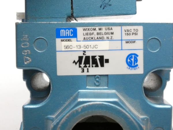 MAC 56C-13-501JC 24VDC 150PSI UNMP
