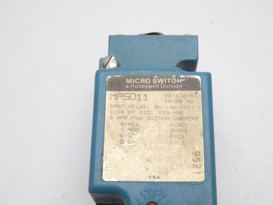 MICRO SWITCH MPSD11 92-132VAC 5A UNMP