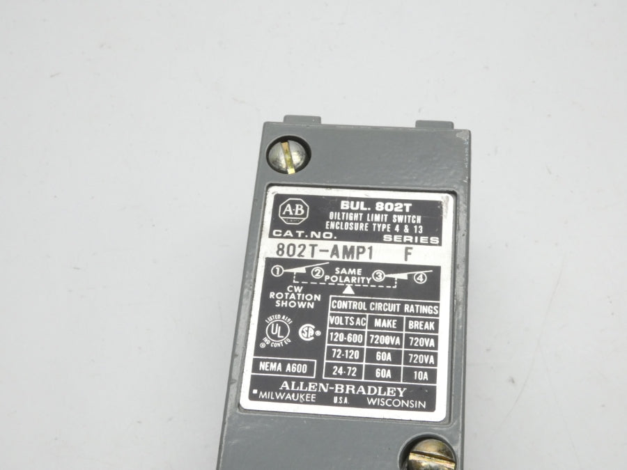 ALLEN BRADLEY 802T-AMP1 SER. F 120-600V 60A (AS IS) NSNP