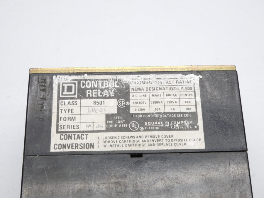 SQUARE D 8501L020V02 SER. A 110/120V 60A UNMP