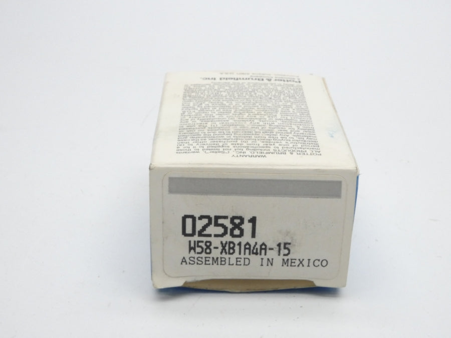 POTTER&BRUMFIELD W58-XB1A4A-15 250VAC 15A NSMP