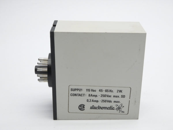 ELECTROMATIC S110166120 100-140VAC 8A UNMP