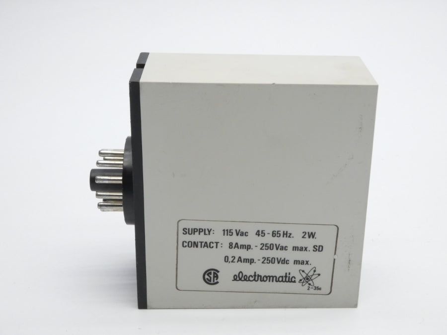 ELECTROMATIC S110166120 100-140VAC 8A UNMP
