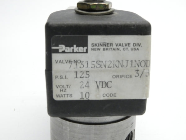 PARKER 71315SN2KNJ1NOD1P1C2 24VDC 125PSI 3/32" UNMP