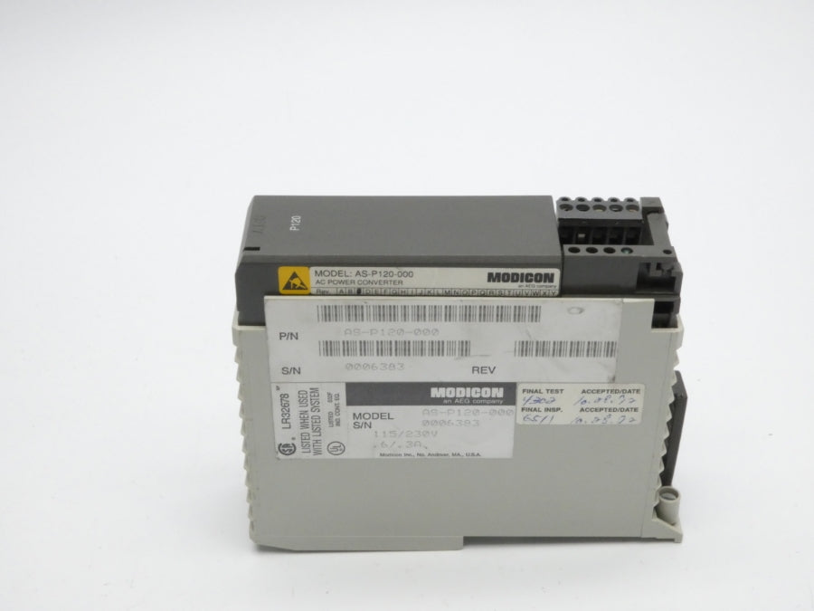 MODICON AS-P120-000 115/230V .6/.3A NSNP