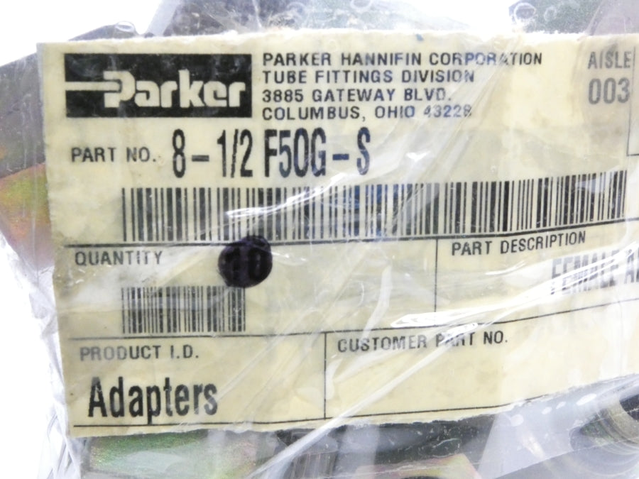 PARKER 8-1/2-F50G-S NSNP