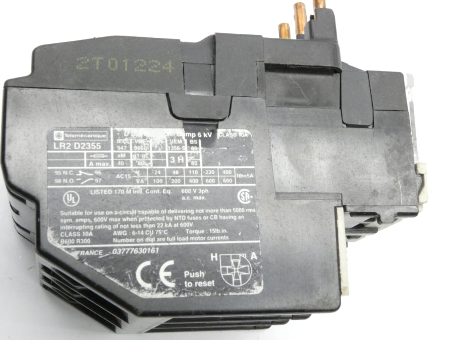 TELEMECANIQUE LR2D2355 600V 30-40A UNMP