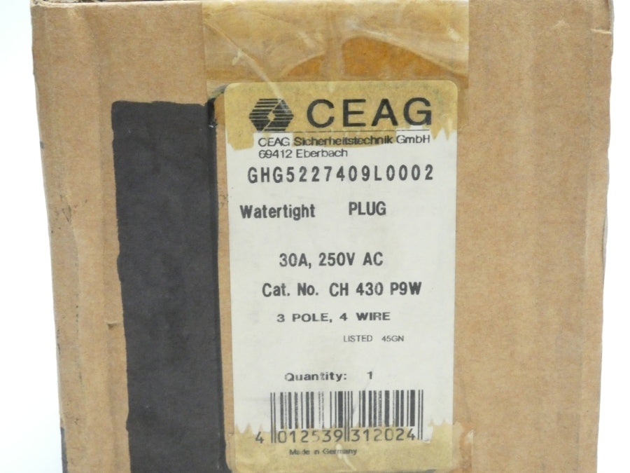 CEAG CH430P9W 250VAC 30A NSFS