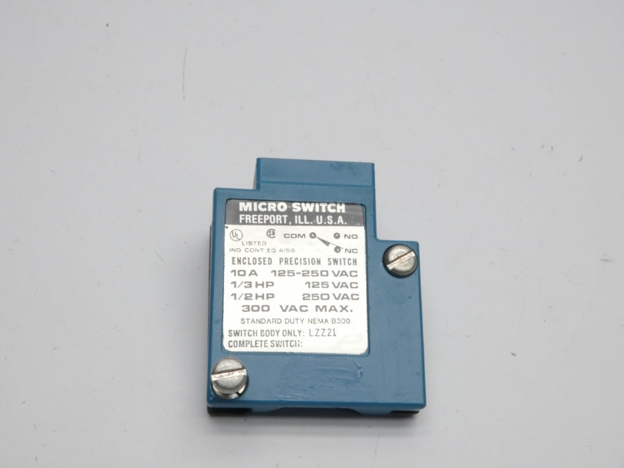 MICRO SWITCH LZZ21 300VAC 10A NSMP