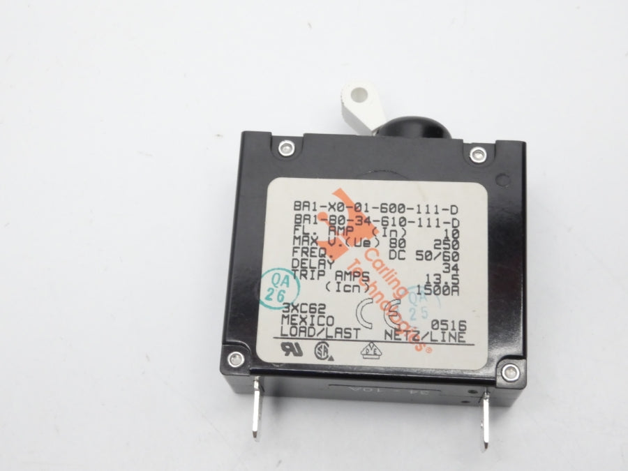 CARLING TECHNOLOGIES 3XC62 250V 10A NSMP