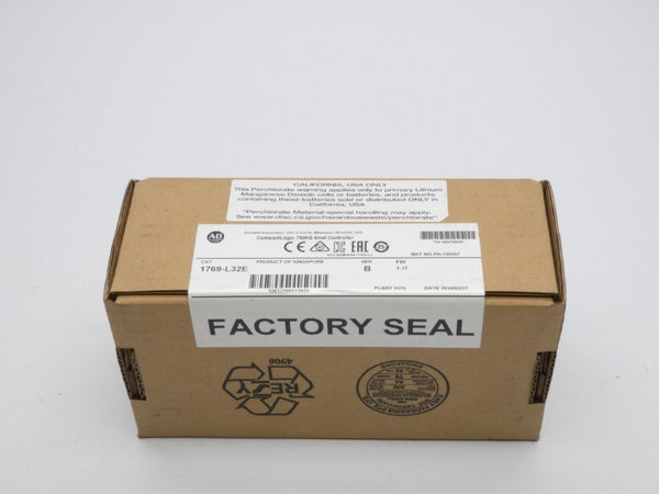 ALLEN BRADLEY 1769-L32E SER. B F/W 1.17 DATE: 2019 NSFS
