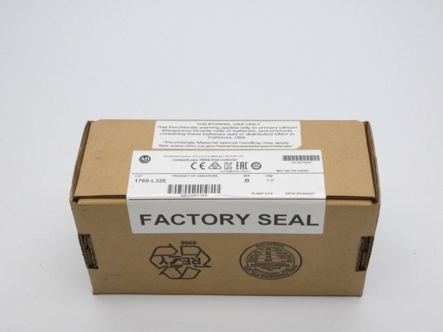 ALLEN BRADLEY 1769-L32E SER. B F/W 1.17 DATE: 2019 NSFS