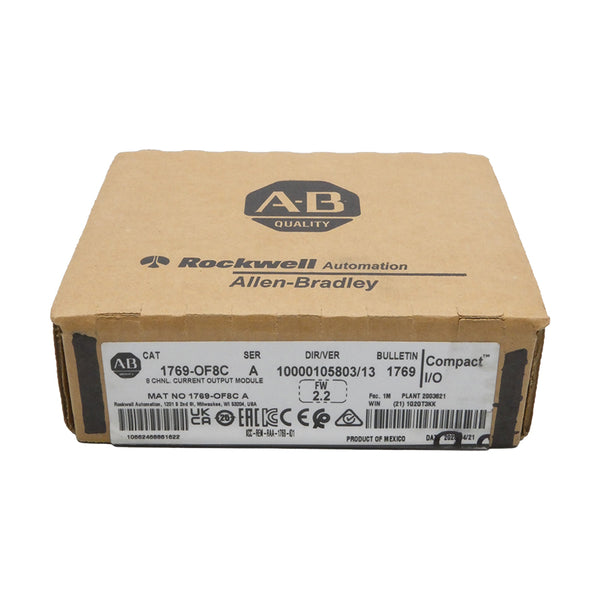 ALLEN BRADLEY 1769-OF8C SER. A F/W 2.2 VER. 13 DATE: 2023 NSFS