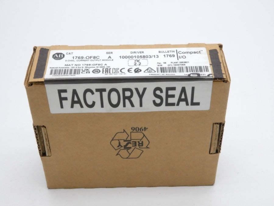 ALLEN BRADLEY 1769-OF8C SER. A F/W 2.2 VER. 13 DATE: 2023 NSFS