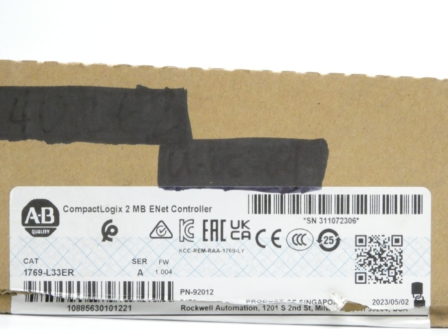 ALLEN BRADLEY 1769-L33ER SER. A F/W 1.004 24.0VDC NSMP