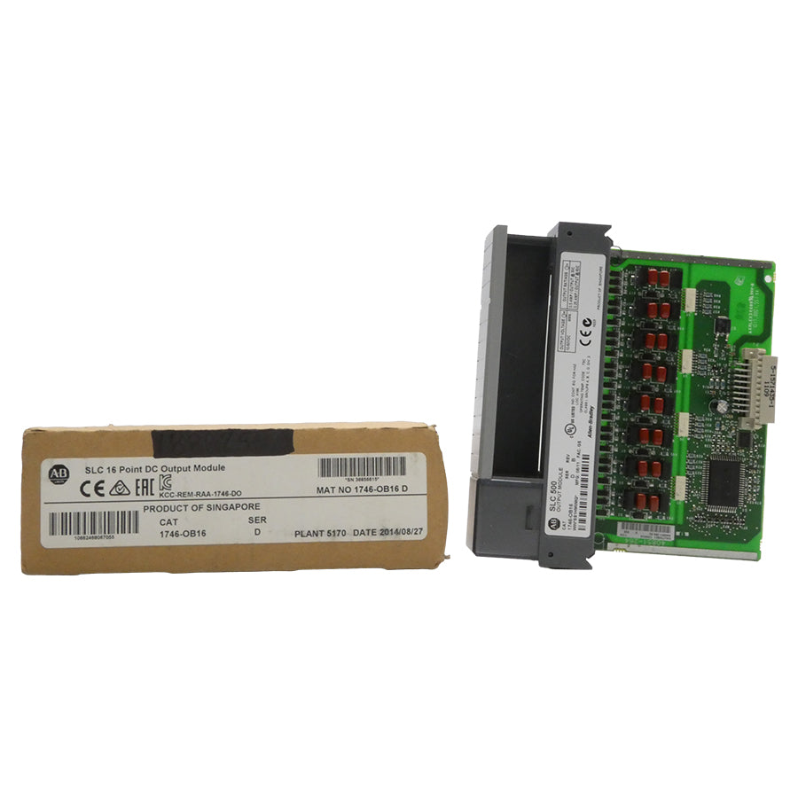 ALLEN BRADLEY 1746-OB16 SER. D 10-50VDC 0.5A (NO TERMINAL BLOCK) NSMP