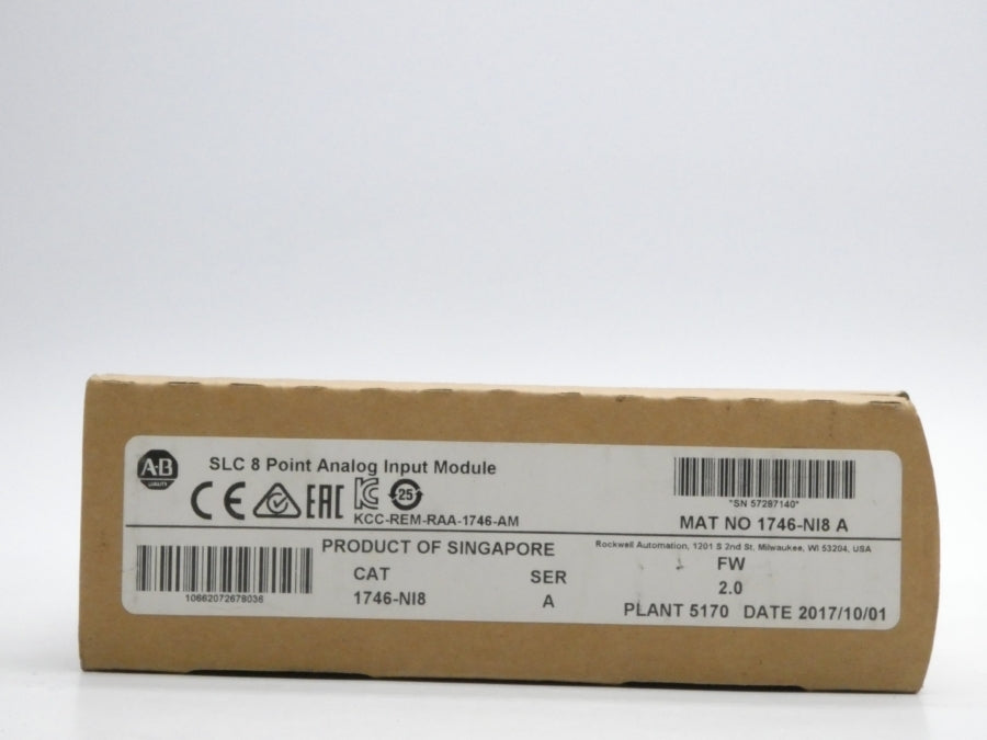 ALLEN BRADLEY 1746-NI8 SER. A F/W 2.0 10VDC NSMP