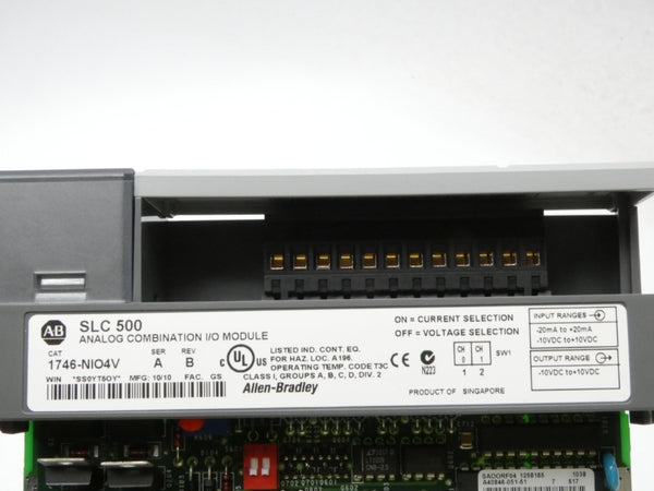 INDUSTRIAL SPARE PART 1746-NIO4V SER. A REV. B 10VDC NSMP