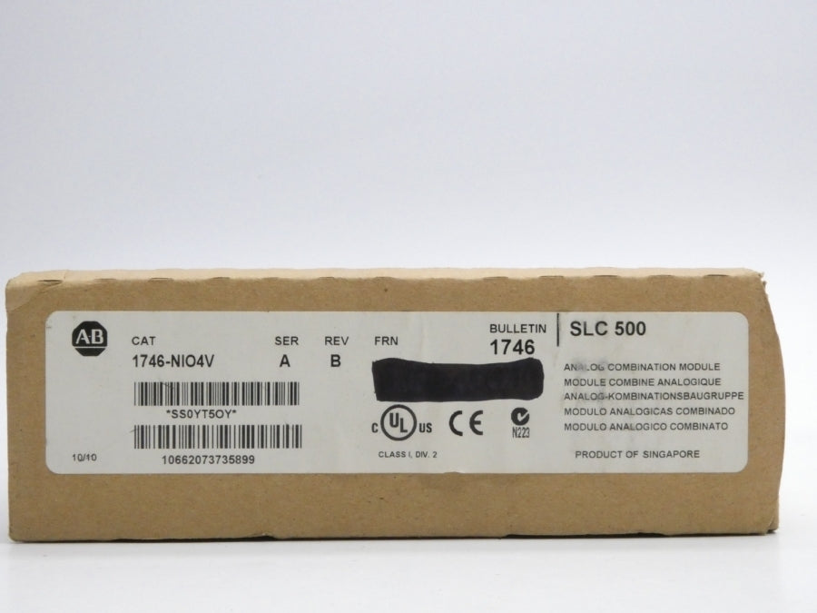 ALLEN BRADLEY 1746-NIO4V SER. A REV. B 10VDC NSMP