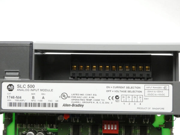 INDUSTRIAL SPARE PART 1746-NI4 SER. B REV. A 10VDC NSMP