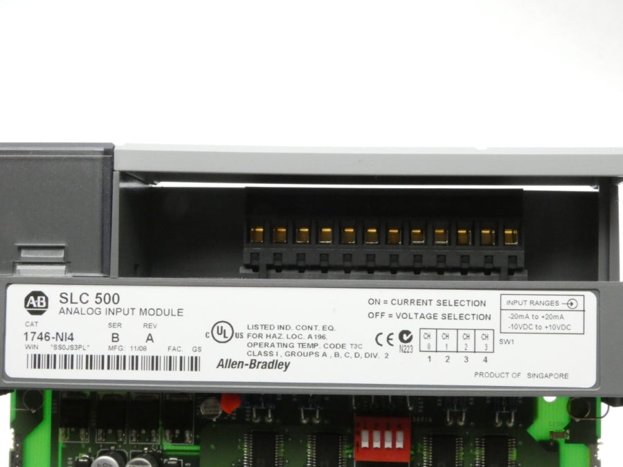 ALLEN BRADLEY 1746-NI4 SER. B REV. A 10VDC NSMP