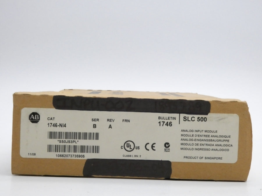 ALLEN BRADLEY 1746-NI4 SER. B REV. A 10VDC NSMP