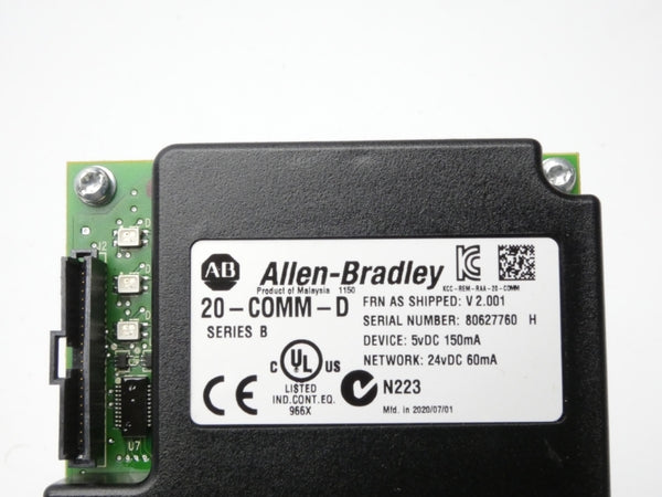 INDUSTRIAL SPARE PART 20-COMM-D SER. B F/W V2.001 24VDC (AS IS) NSMP