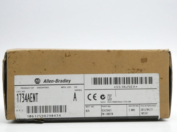 INDUSTRIAL SPARE PART 1734-AENT SER. A F/W 3.009 REV. A01 24VDC 10A NSMP