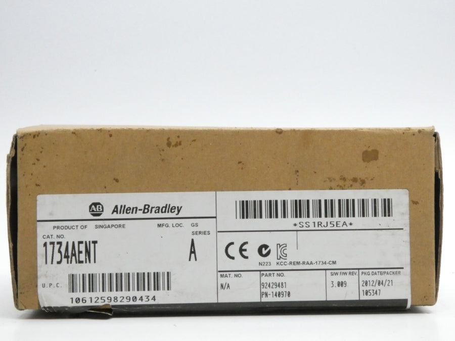 ALLEN BRADLEY 1734-AENT SER. A F/W 3.009 REV. A01 24VDC 10A NSMP