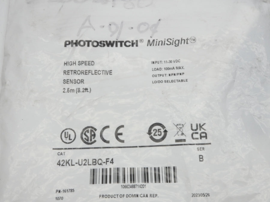 ALLEN BRADLEY 42KL-U2LBQ-F4 SER. B 11-30VDC NSMP