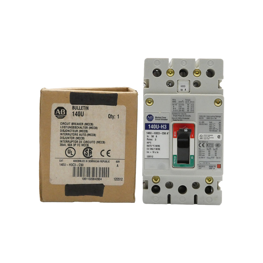 ALLEN BRADLEY 140U-H3C3-C50 SER. A 480V 50A NSMP