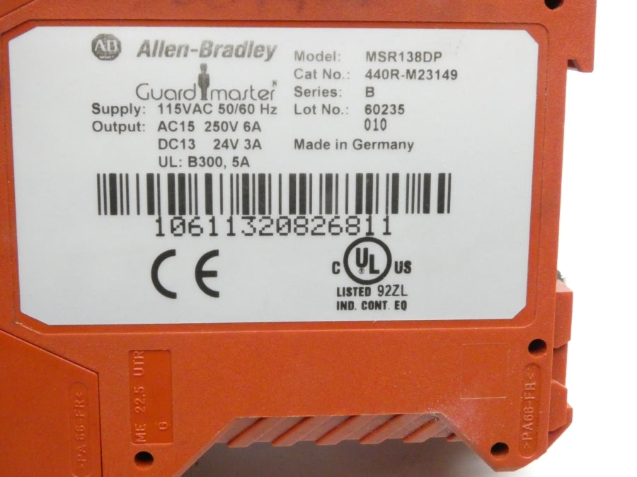 ALLEN BRADLEY 440R-M23149 SER. B 115VAC 6A UNMP