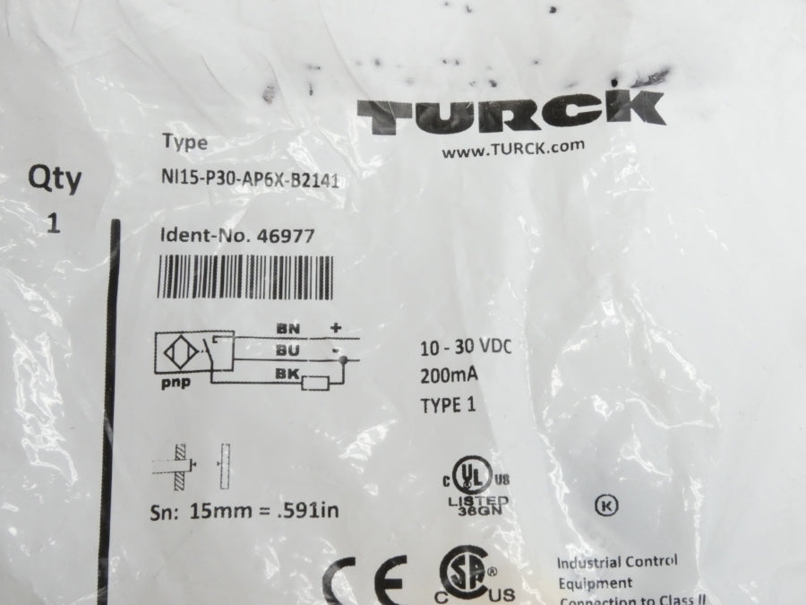 TURCK NI15-P30-AP6X-B2141 46977 10-30VDC NSMP