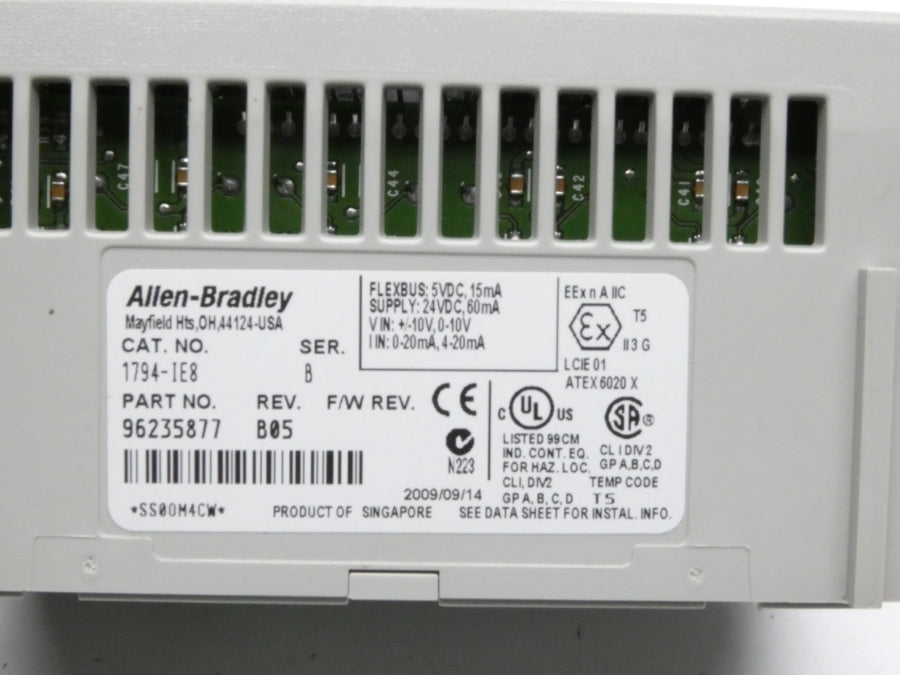 ALLEN BRADLEY 1794-IE8 SER. B REV. B05 24VDC NSMP