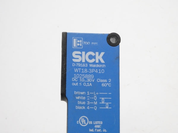 SICK WT18-3P410 1025889 10-30VDC 0.1A UNMP