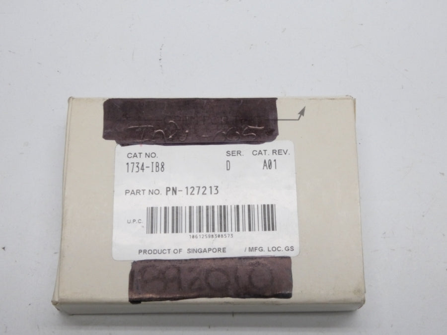 ALLEN BRADLEY 1734-IB8 SER. D F/W 3.022 REV. A01 24VDC NSMP