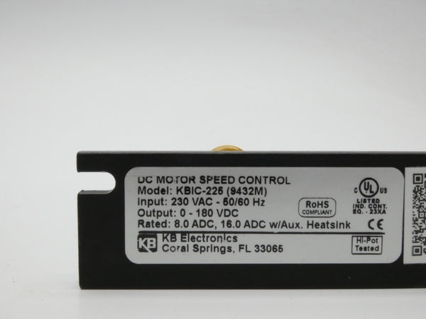 KB ELECTRONICS KBIC-225 9432M 230VAC 16A NSMP
