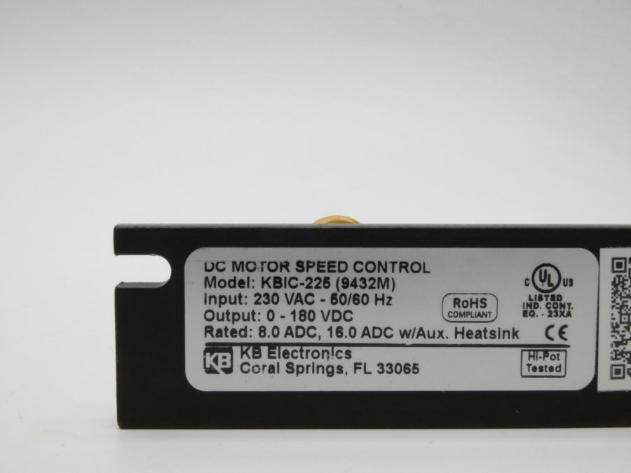 KB ELECTRONICS KBIC-225 9432M 230VAC 16A NSMP