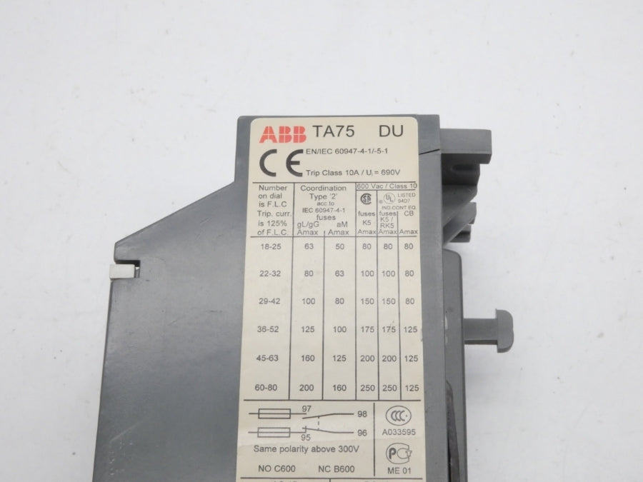 ABB TA75DU 690V 29-42A UNMP