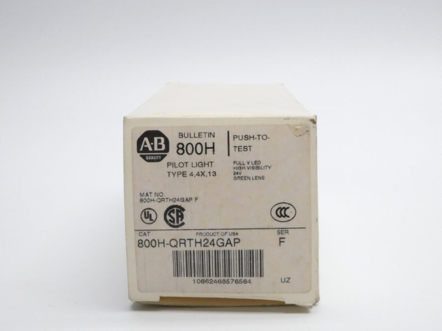 ALLEN BRADLEY 800H-QRTH24GAP SER. F 24V (WH) NSMP