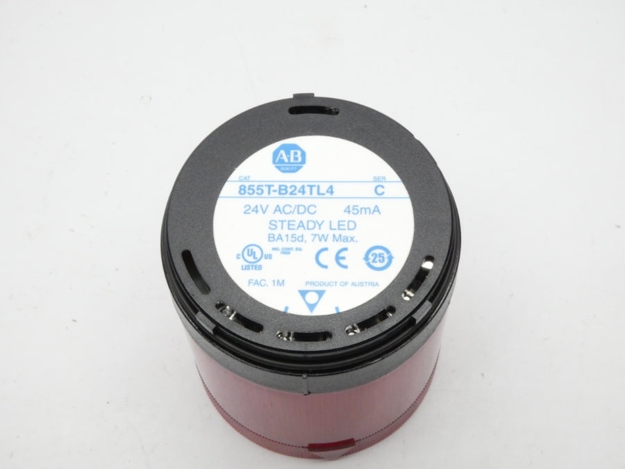 ALLEN BRADLEY 855T-B24TL4 SER. C 24V (NO BULB) (WH) NSMP