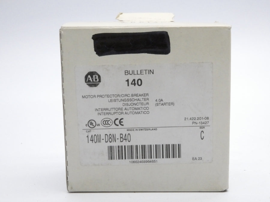 ALLEN BRADLEY 140M-D8N-B40 SER. C 690V 4.0A (WH) NSMP