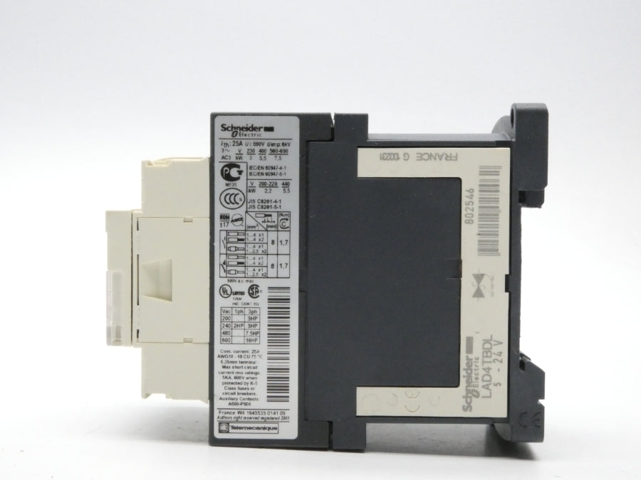 SCHNEIDER ELECTRIC LC1D12BD 24VDC 25A NSMP
