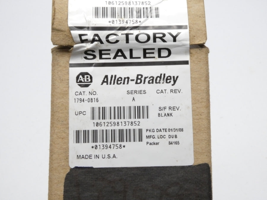 ALLEN BRADLEY 1794-OB16 SER. A REV. A01 24VDC NSMP