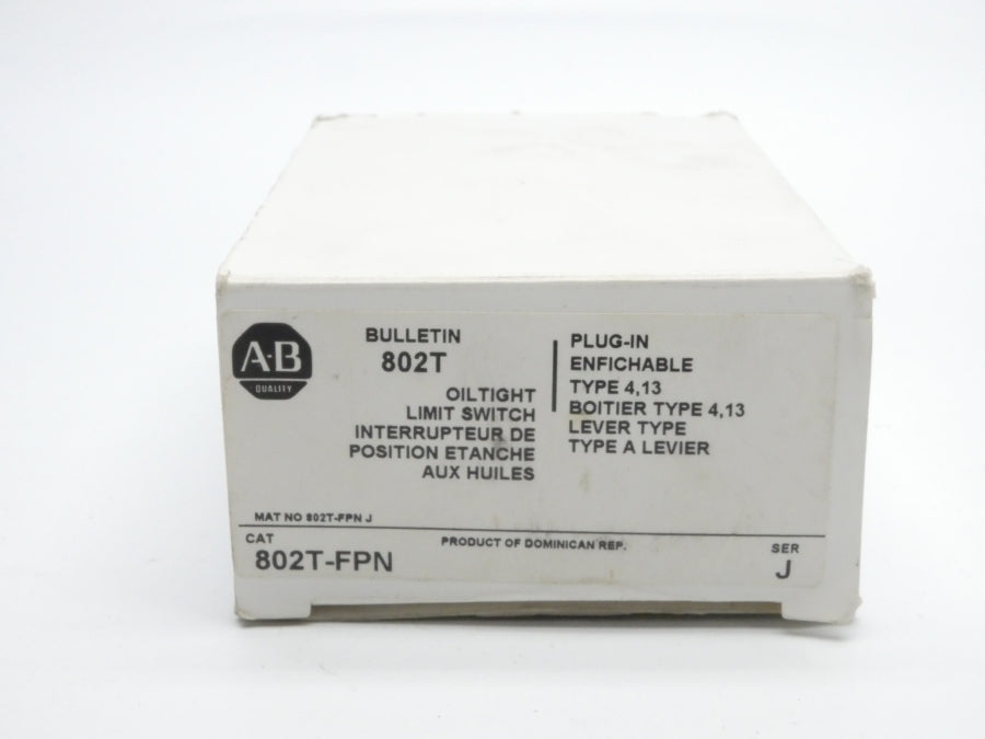 ALLEN BRADLEY 802T-FPN SER. J 120-300V 30A (WH) NSMP